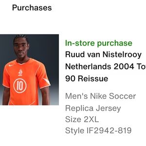 Nike Men's Bright Orange Soccer Jersey
